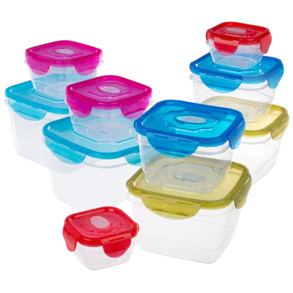 Fresh Clip 20-Piece Premium Leakproof Snaplock Storage Containers
