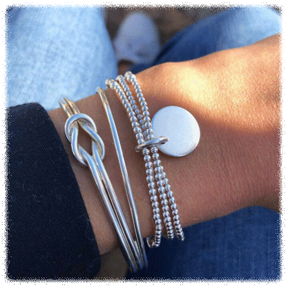 Golden NYC Jewelry 3-Piece Bracelet Set