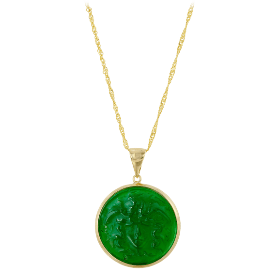Savvy Cie Italian Made Venetian Glass Set Pendant and Chain