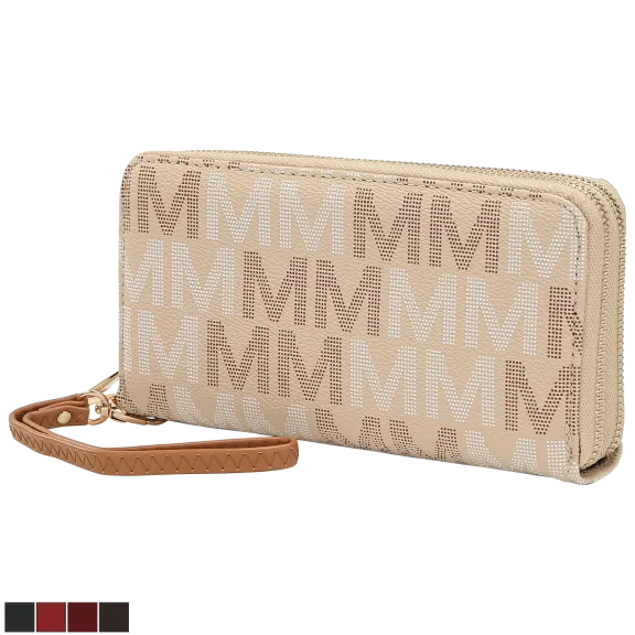MKF Collection Hofstra M Signature Wristlet Wallet by Mia K.