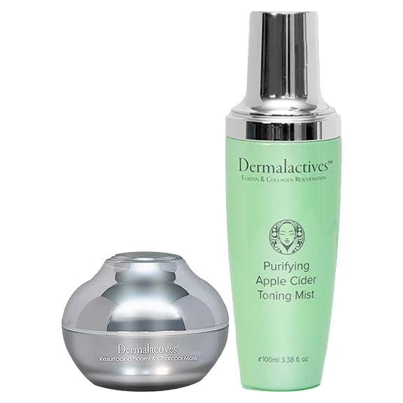 Dermalactives Honey Charcoal Mask & Apple Cider Mist Collection