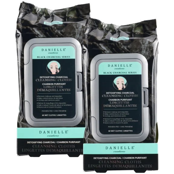120-Pack of Danielle Charcoal Cleansing Cloths