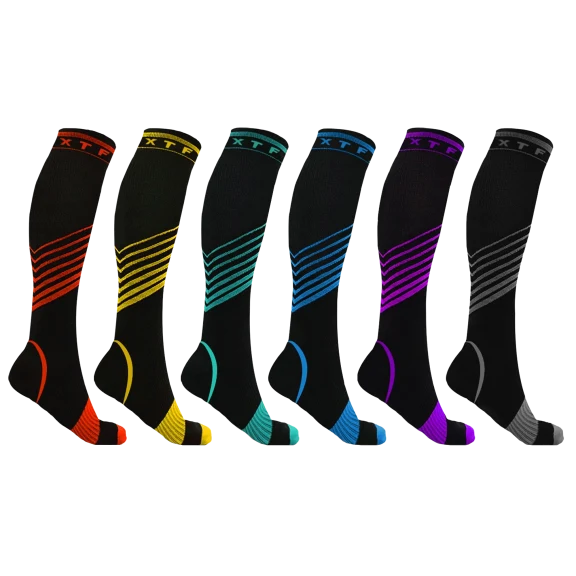 6-Pack: Extreme Fit XTF Copper Compression Socks