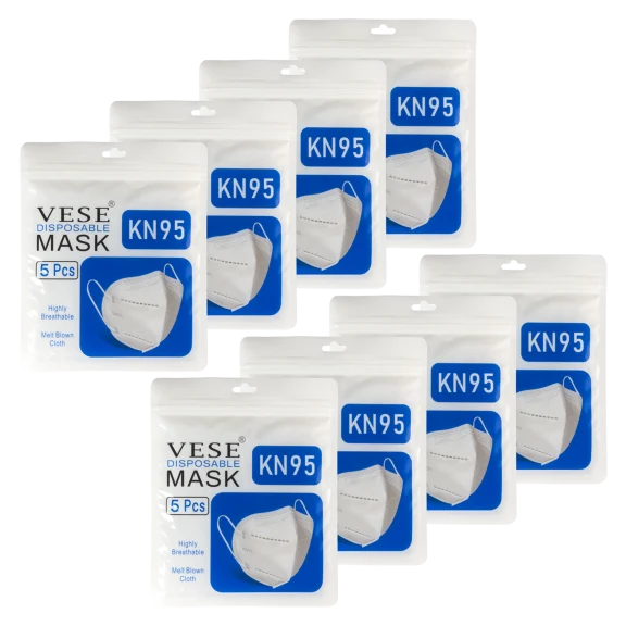 40-Pack: Vese KN95 Disposable Face Masks