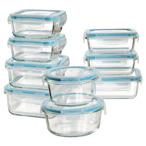 Diamond Home 18 Piece Glass Container Set