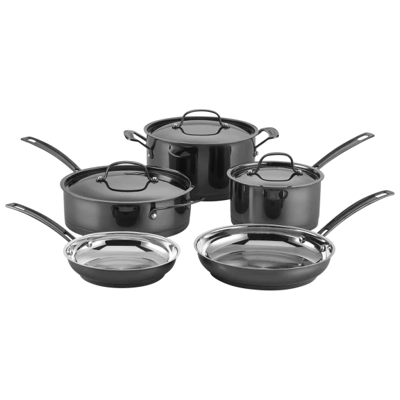 8-Piece: Cuisinart Mica Shine Cookware Set