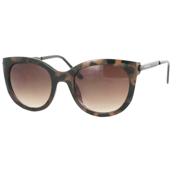 Jones New York Tortoise Modified Cat Eye Frames With Gradient Brown Lenses