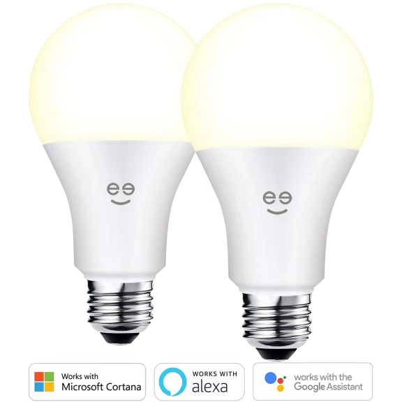 2-Pack: Geeni LUX 1050 Smart Wi-Fi LED White Lights