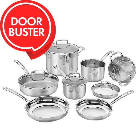 Cuisinart 11-Piece Chef's Classic Pro Stainless Cookware