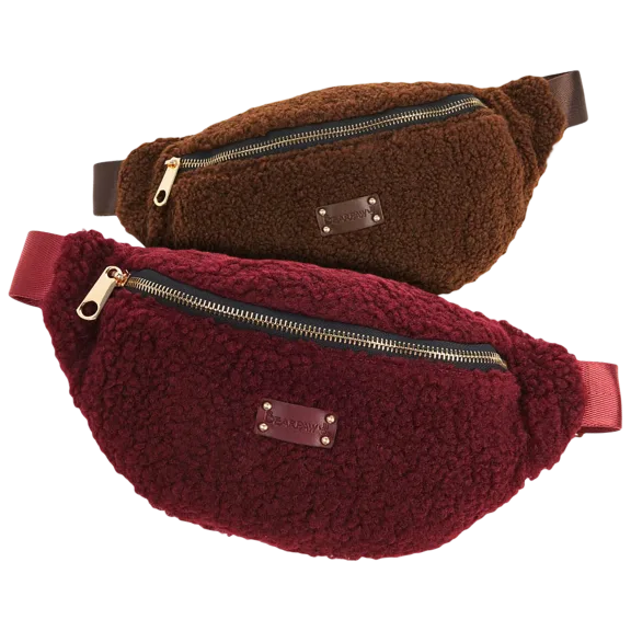 BEARPAW Faux Shearling Belt Bag