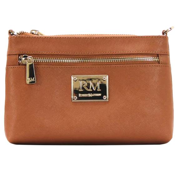 Robert Matthew Sofia 24K Gold Genuine Leather Shoulder Clutch