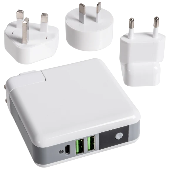 Pogo All-In-One AC Adapter & Power Bank with Qi Wireless Charging