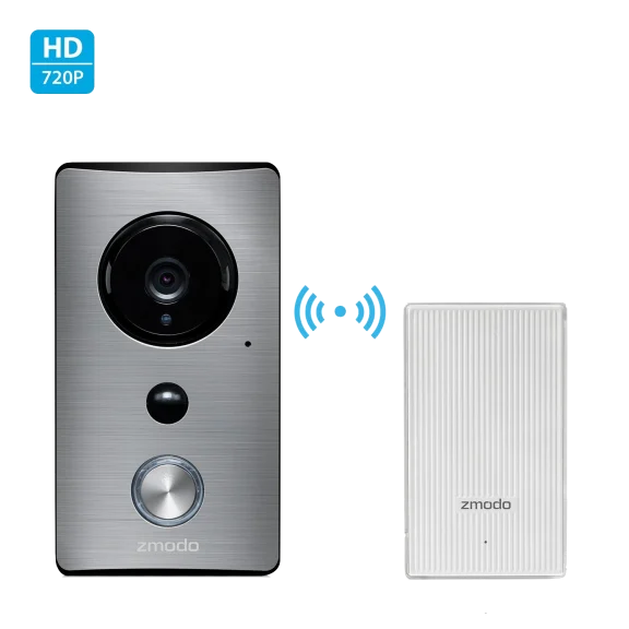 Zmodo Greet WiFi Video Doorbell with Beam Smart Home Hub and WiFi Extender