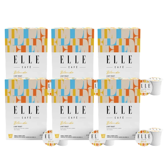 72-Pack: ELLE Café K-Cup Coffee Pods (Blonde)
