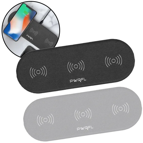 PWRFL Tapcharge 3X Qi Wireless Charging Station Multiple Devices