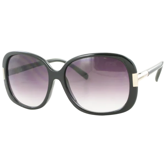 Jones New York Black Oversized Square Frames and Gradient Smoke Lenses