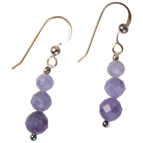 Jay King Tanzanite Faceted Bead Drop Earrings