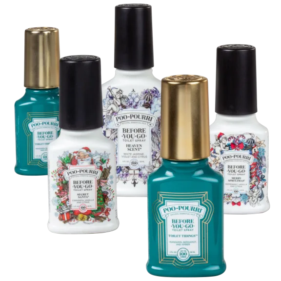 5-Pack: Poo-Pourri 12oz Holiday Assortment