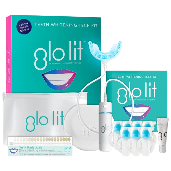 Glo Science Lit Teeth Whitening Device Tech Kit with Bluetooth