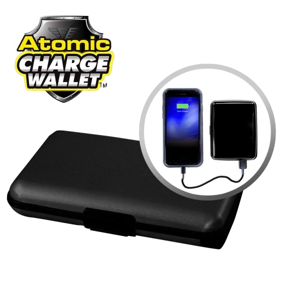 Atomic 2500 mAh Charge Wallet with RFID Protection