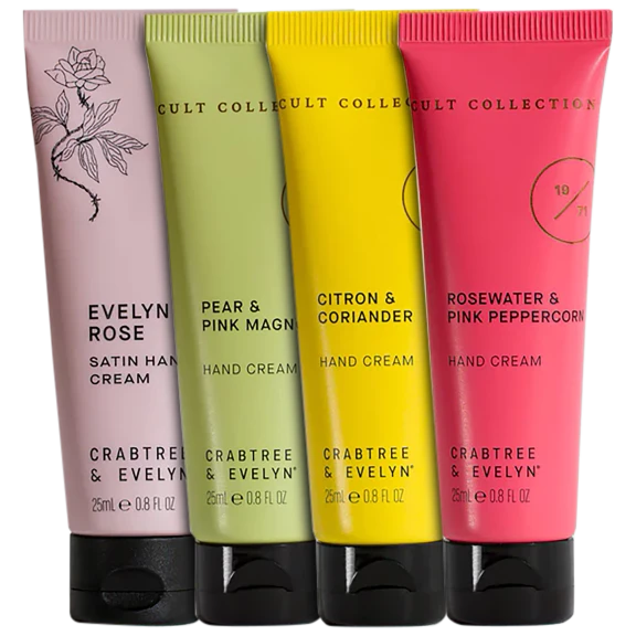 Crabtree & Evelyn 4-Piece Travel Size Hand Cream Set