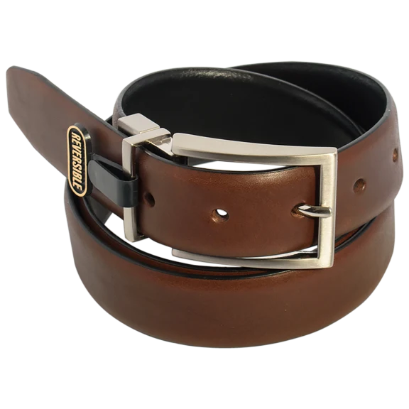 Neiman Marcus 32mm Smooth Reversible Leather Belt