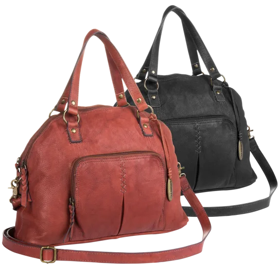 Børn Canterton Satchel Organizer Genuine Leather Handbag