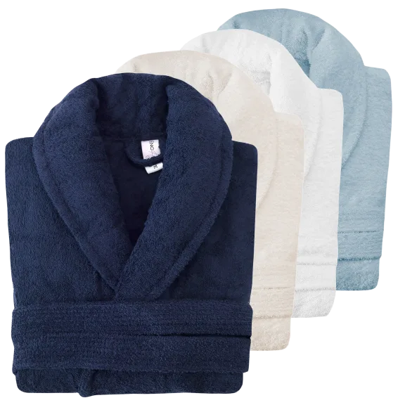 Enchante Home Shawl Collar Turkish Bathrobe