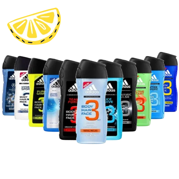 6-Pack: Assorted Adidas Shower Gel For Men