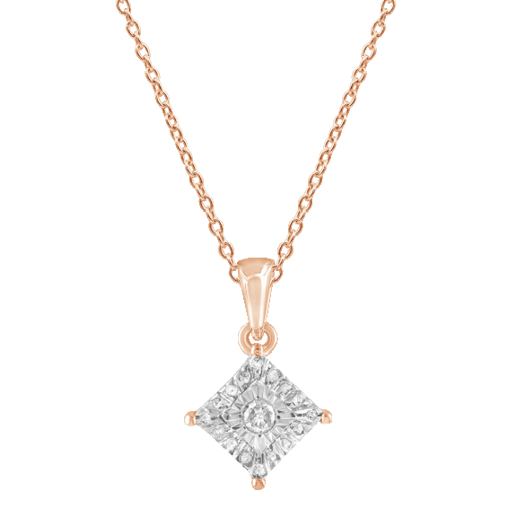 Diamond Muse 1/10 Carat TW Genuine Diamond Necklace
