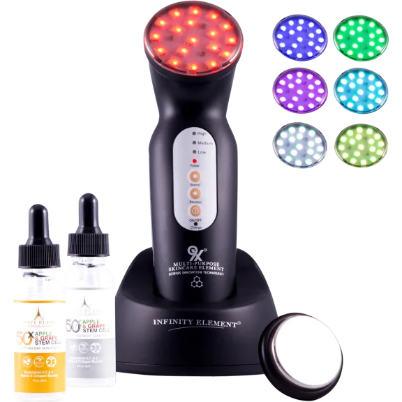 Infinity Element 9X Multi-Photon Treatment Device + Skin Care Routine