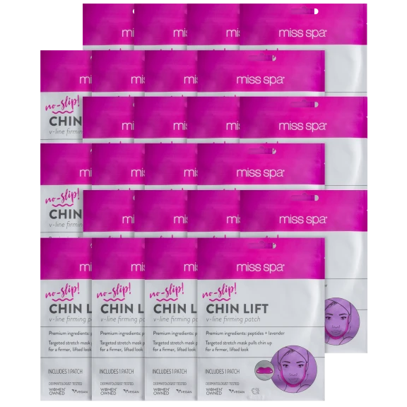 24-Pack: Miss Spa No-Slip Chin Lift Firming Masks