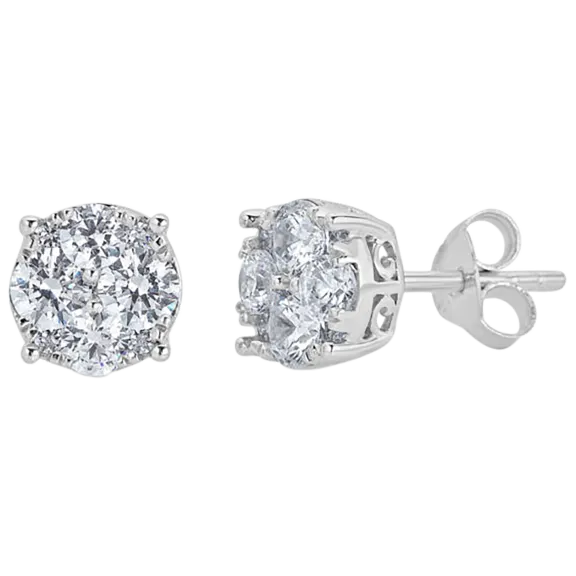 Fifth and Fine 1/4 Carat Round Diamond Stud Earrings
