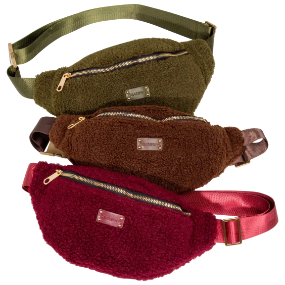 BEARPAW Faux Shearling Belt Bag