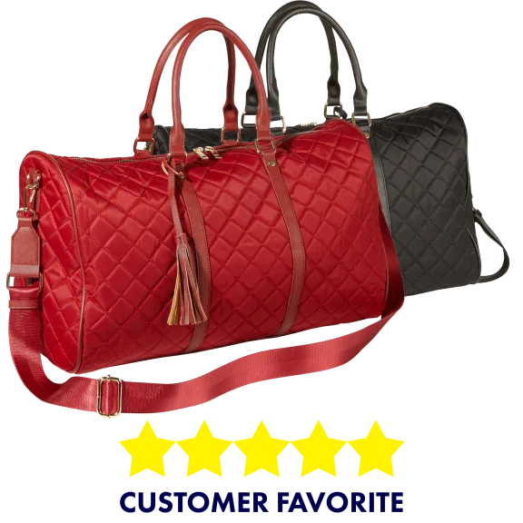 Heidi & Oak Quilted Nylon Duffel
