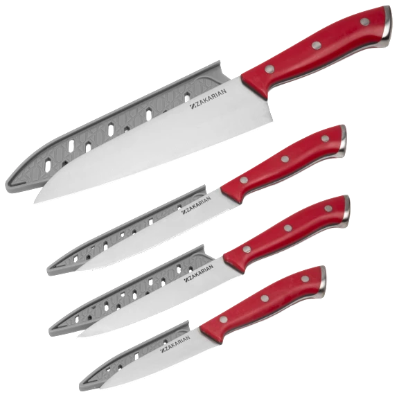 Zakarian by Dash 4-Piece Full Tang Cutlery Set