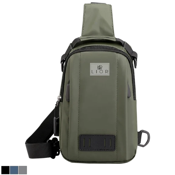 Lior Sling Travel Daypack with USB Port