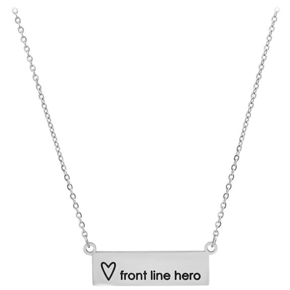Steeltime Front Line Hero Bar Necklace