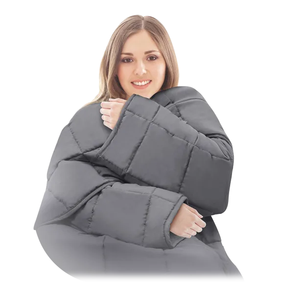 Snuggle Me Weighted Blanket with Sleeves (5lb)