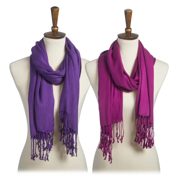2-Pack Pashminas by Tri-Coastal Designs