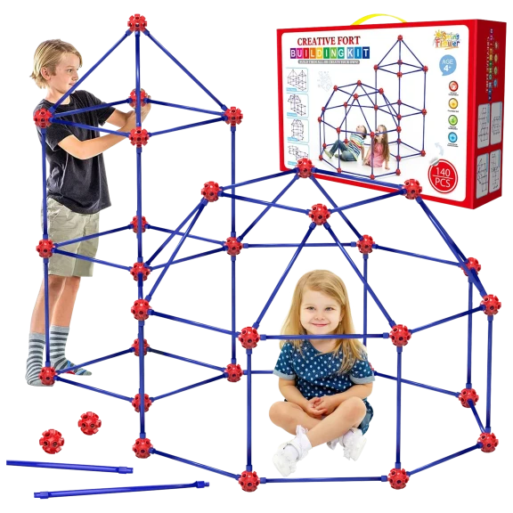 SpringFlower 140-Piece Creative Fort Building Kit