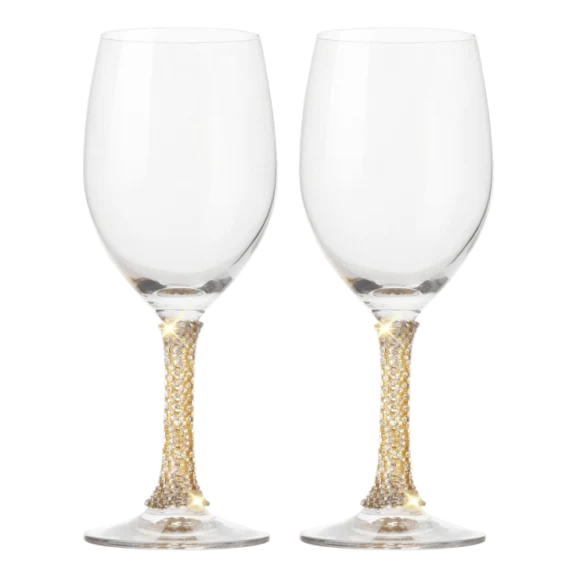 Cheer Collection Crystal Wine Glass Set (2 or 6)