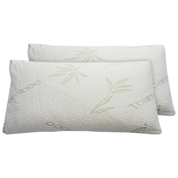 2-Pack: Powers Bedding Adjustable Bamboo Pillows