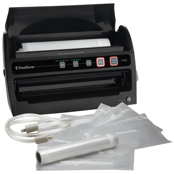 FoodSaver V3230 Vacuum Sealing System with Starter Bag/Roll Set (Refurbished)