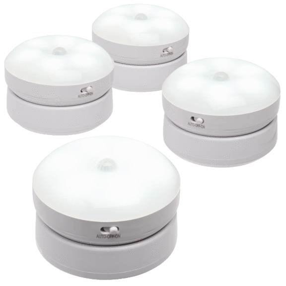 4-Pack: SecureBrite 360 Motion Sensor LED Light with Magnetic Base