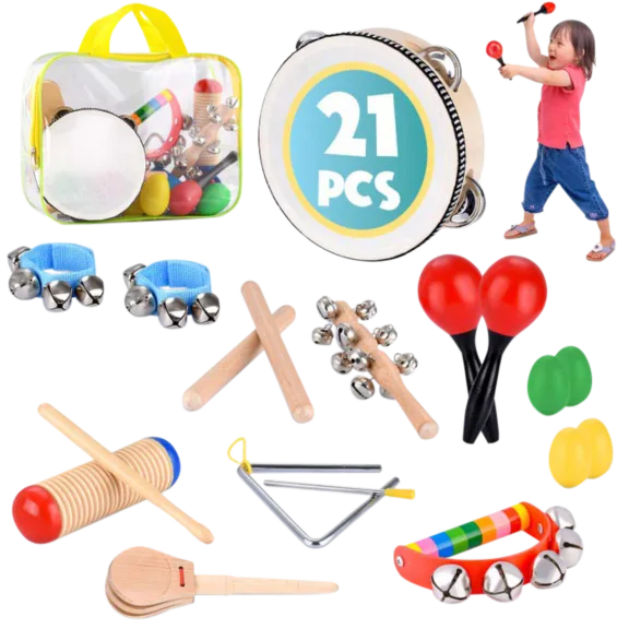 Educational Musical Instrument Set for Kids & Children
