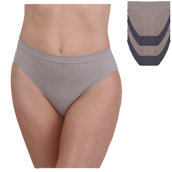 4-Pack: Bali Seamless Hi-Cut Briefs