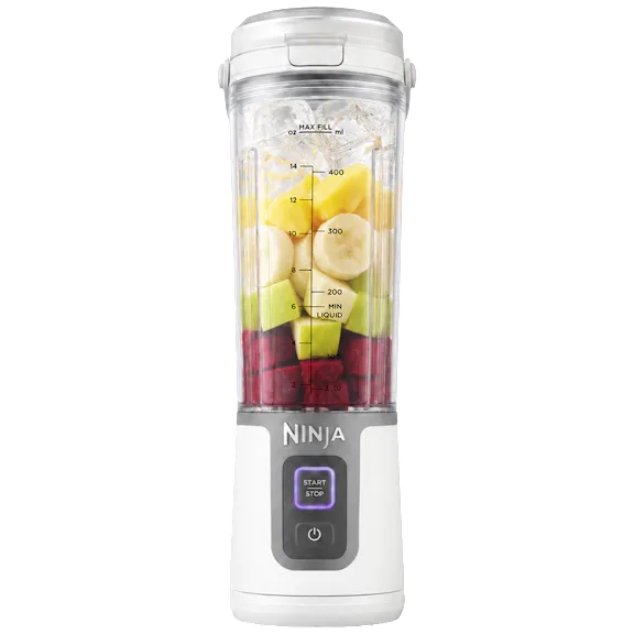 Ninja Blast Licuadora Portátil de 18 oz con Tapa Plana y Protector de Cuchillas