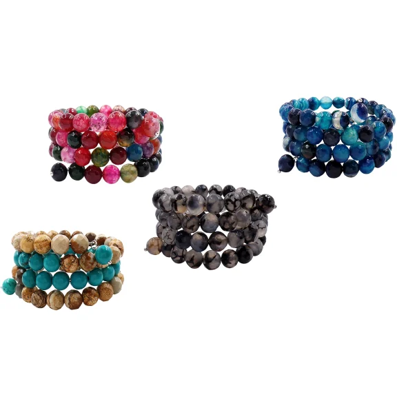 ONLINE EXCLUSIVE: Genuine Gemstone Wrap Bracelet by Savvy Cie