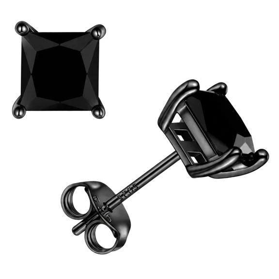 Donatello Gian Sterling Silver Square Studs